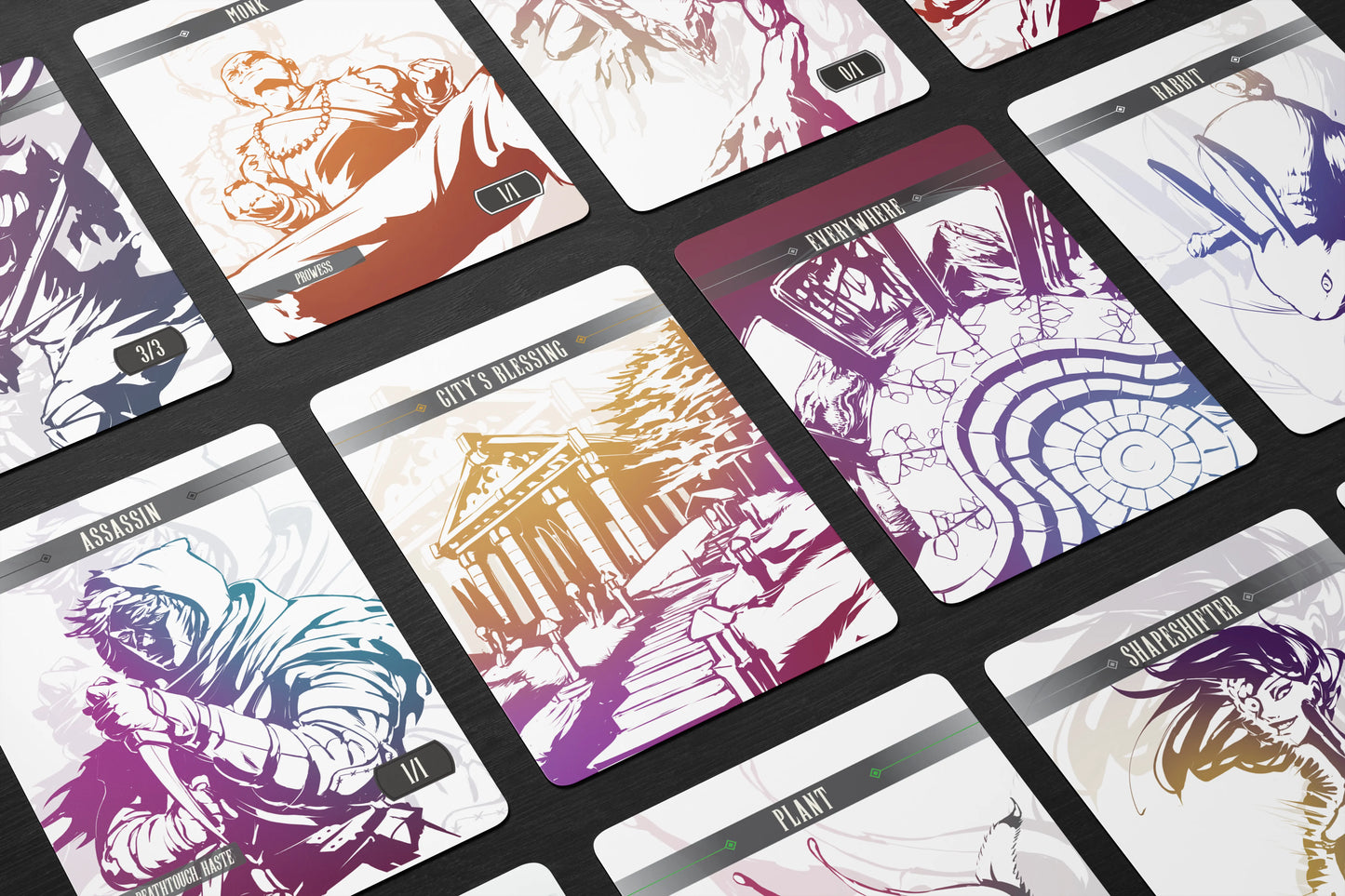 GradientCraft Expansion Pack Vol. 1 — 12 MTG Tokens | Evoke the Art